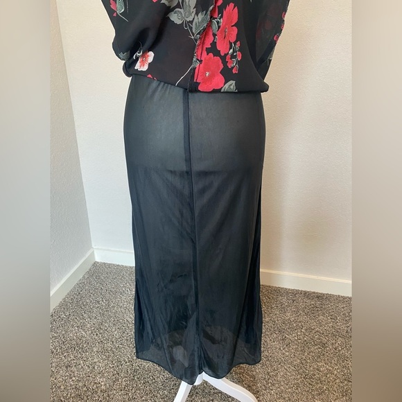 Vintage 90s Floral Maxi Dress - Picture 4 of 9